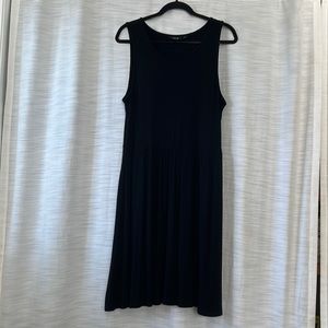 Apt. 9-Black-XL-Tank Top Midi Jersey Knit Dress with Pockets-Very Versatile